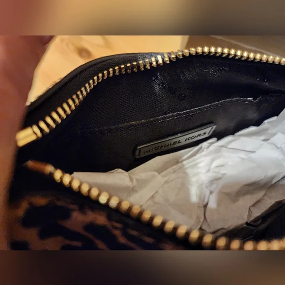 Michael Kors Carmela Leopard Print Women's Small Bag - Picture 5 of 13